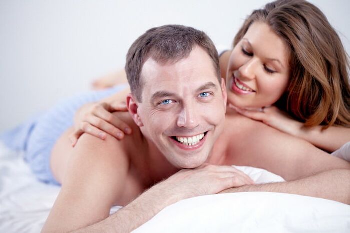 Woman with man increases potency naturally